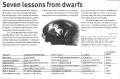 Seven Lessons From Dwarfs